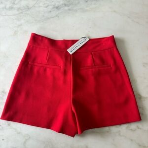 NWT Alice and Olivia red perfect shorts. Size O